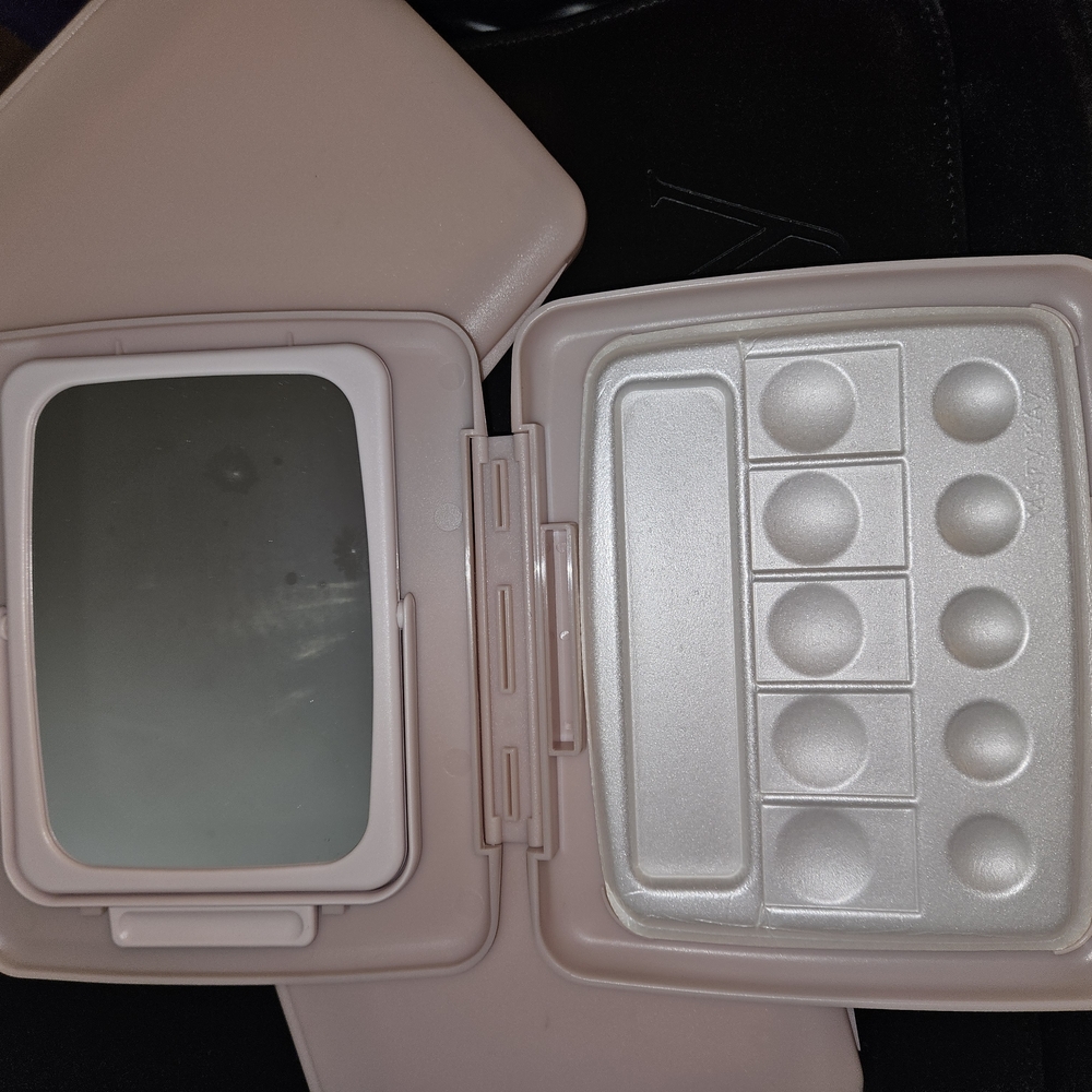 Pink Makeup Palette Case with Mirror